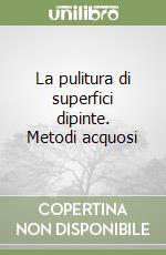 La pulitura di superfici dipinte. Metodi acquosi libro