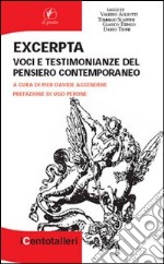 Excerpta. Voci e testimonianze del pensiero contemporaneo libro