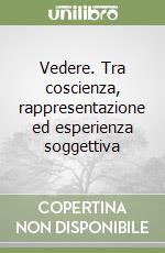 Vedere. Tra coscienza, rappresentazione ed esperienza soggettiva libro