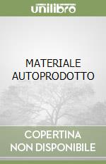 MATERIALE AUTOPRODOTTO libro