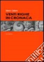 Venti righe in cronaca libro