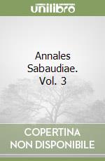 Annales Sabaudiae. Vol. 3 libro