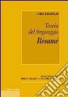 Résumé. Teoria del linguaggio libro