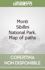Monti Sibillini National Park. Map of paths