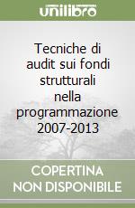 Tecniche di audit sui fondi strutturali nella programmazione 2007-2013 libro