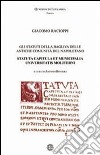 Gli Statuti della Bagliva delle antiche comunità del napoletano libro