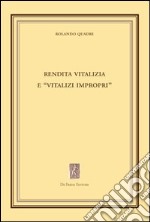 Rendita vitalizia e «vitalizi impropri»