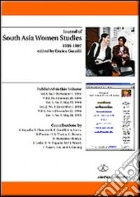 Journal of south Asia women studies (1995-97) libro