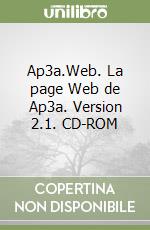 Ap3a.Web. La page Web de Ap3a. Version 2.1. CD-ROM libro