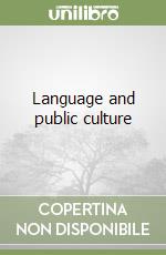 Language and public culture