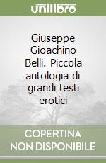 Giuseppe Gioachino Belli. Piccola antologia di grandi testi erotici libro