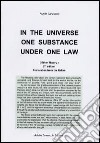 In the universe one substance under one law (ether theory) libro