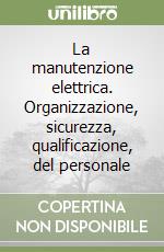 La manutenzione elettrica. Organizzazione, sicurezza, qualificazione, del personale libro