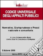 Codice universale degli appalti pubblici libro