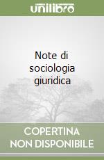 Note di sociologia giuridica