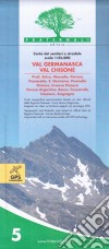 Carta n. 5. Val Germanasca val Chisone. Carta dei sentieri e stradale 1:25.000 libro