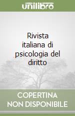 Rivista italiana di psicologia del diritto libro