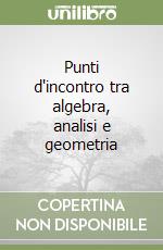 Punti d'incontro tra algebra, analisi e geometria