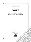 Note sul dialetto aretino libro