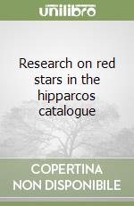 Research on red stars in the hipparcos catalogue