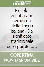 Piccolo vocabolario semiserio della lingua italiana. Dal significato tradizionale delle parole a quello possibile, probabile, verosimile libro