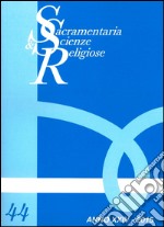 Sacramentaria e scienze religiose. Vol. 44 libro