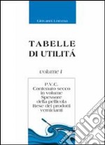 P.V.C. Contenuto secco in volume, spessore della pellicola, rese dei P.V. tabelle di utilità libro