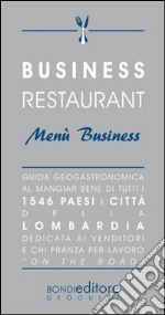 Business restaurant. Menù business libro