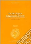 De diis topicis fulginatium epistola (rist. anast.) libro