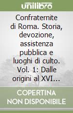 Confraternite di Roma. Storia, devozione, assistenza pubblica e luoghi di culto. Vol. 1: Dalle origini al XVI secolo