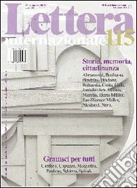 Lettera internazionale. Vol. 115: Storia, memoria, cittadinanza libro