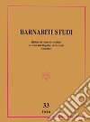 Barnabiti studi. Rivista di ricerche storiche dei Chierici Regolari di S. Paolo (2016). Vol. 33 libro di Lovison F. (cur.)