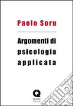 Argomenti di psicologia applicata libro