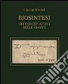 Biosintesi dei principi attivi delle piante libro