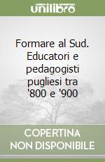 Formare al Sud. Educatori e pedagogisti pugliesi tra '800 e '900 libro