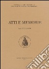 Atti e memorie della Deputazione di Storia Patria. Antiche provincie modenesi. Vol. 37 libro di Bertuzzi G. (cur.)