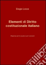 Elementi di diritto costituzionale italiano libro