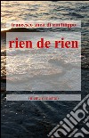 Rien de rien libro