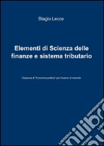 Elementi di scienza delle finanze e sistema tributario libro