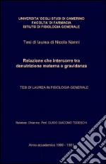 Relazione che intercorre tra denutrizione materna e gravidanza