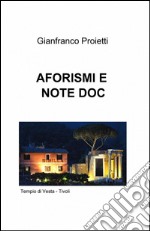 Aforismi e note doc libro