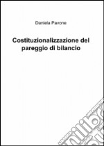 Costituzionalizzazione del pareggio di bilancio libro