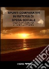 Spunti comparativi in materia di spesa sociale libro di Fierro Luana