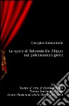 Le opere di Eduardo De Filippo sul palcoscenico greco libro