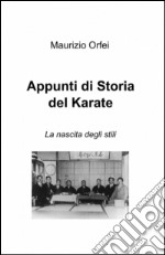 Appunti di storia del karate libro