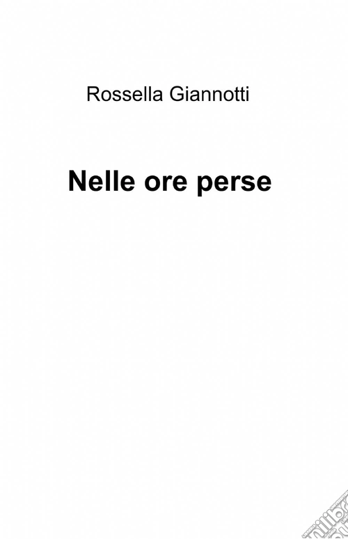 Nelle ore perse
