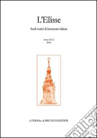L'Ellisse. Studi storici di letteratura italiana (2010). Vol. 9/2: Giacomo Leopardi. Il libro dei versi del 1826. «Poesie originali» libro
