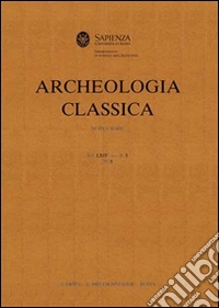 Archeologia classica (2015). Vol. 66 libro