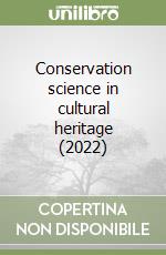 Conservation science in cultural heritage (2022) libro