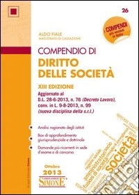 Compendio di diritto delle società libro